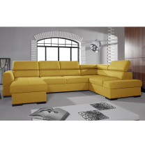 Sedací souprava NEST I | 180x345x205 cm | PRAVÁ | rozkládací | žlutá