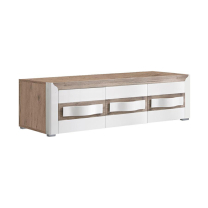 PASSIONATA | TV stolek PS4 | 165 cm | san remo světlé/tmavé/bílá lesk