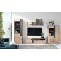 ALLMO | TV stolek AL06 | 155 cm | dub estana/antracit