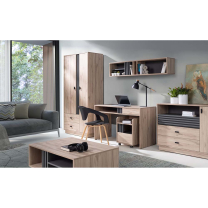 ALLMO | TV stolek AL06 | 155 cm | dub estana/antracit