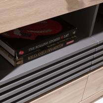 ALLMO | TV stolek AL05 | 125 cm | dub estana/antracit