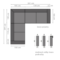 Sedací souprava TROPIC 4 | LEVÁ | VÝBĚR Z PRAVÉ HOVĚZÍ KŮŽE