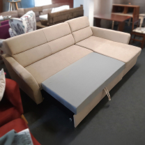 Malá sedací souprava LIVIA | 228x157 cm | PRAVÁ | rozkládací na každodenní spaní | VÝBĚR TKANIN