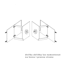 Kuchyňská linka STILO bs | 150 cm | bílá/šedá