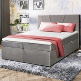 Manželská postel dvoulůžko BOXSPRING | 160x200 | VÝBĚR TKANINY A ČELA