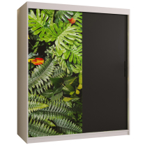 Šatní skříň Paproč | 150 cm | bílá
