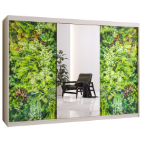 Šatní skříň Bluszcz 2 | 250 cm | bílá
