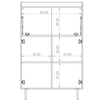 VASINA | komoda KB90 | VS-03 | 90 cm | dub brandy castello