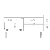 VASINA | TV stolek | VS-07 | RTV100 | 100 cm | dub brandy castello