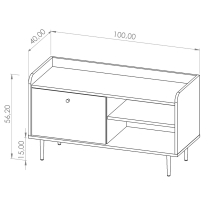 VASINA | TV stolek | VS-07 | RTV100 | 100 cm | dub brandy castello