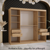 Šatní skříň Paproč | 200 cm | artisan