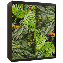 Šatní skříň Paproč 1 | 150 cm | černá