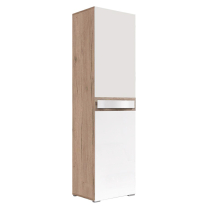 Obývací stěna PASSIONATA | 300 cm | sestava B + LED + komoda | san remo/bílá lesk | AKCE