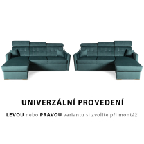 Malá sedací souprava Asti MP | 215x164 | univerzální LEVÁ i PRAVÁ | VÝBĚR TKANIN