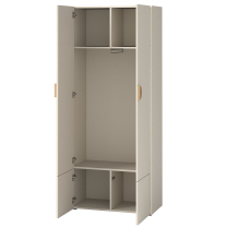 MELO | šatní skříň ME1 s nástavcem ME2 | 80 cm | kašmír
