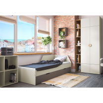 MELO | šatní skříň ME1 s nástavcem ME2 | 80 cm | kašmír