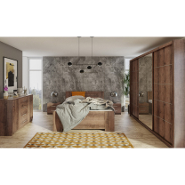 BONO m | šatní skříň | 150 cm | se zrcadlem | monastery