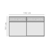 BOLZANO | díl 2S dvojsed | s úložným prostorem | VÝBĚR TKANIN