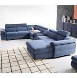Sedací souprava BOLZANO U | 270x383x175 cm | rozkládací + 2x úložný prostor | levá | VÝBĚR TKANIN