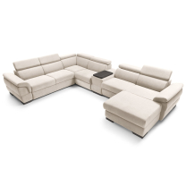 Sedací souprava BOLZANO U | 270x383x175 cm | rozkládací + 2x úložný prostor | levá | VÝBĚR TKANIN