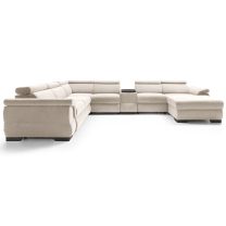 Sedací souprava BOLZANO U | 270x383x175 cm | rozkládací + 2x úložný prostor | levá | VÝBĚR TKANIN