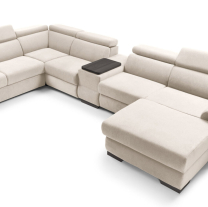 Sedací souprava BOLZANO U | 270x383x175 cm | rozkládací + 2x úložný prostor | levá | VÝBĚR TKANIN