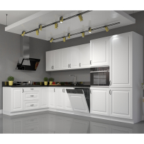 STILO bb | horní skříňka 60x60 GN-90 1F rohová se 3 policemi | 60x60 cm | bílá mat | UNI dvířka