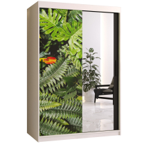 Šatní skříň Paproč 2 | 120 cm | bílá