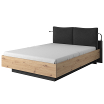 Ložnice NEST | 5 dílů + LED osvětlení + rošt s plynovými písty + KVALITNÍ MATRACE | POSLEDNÍ KUS
