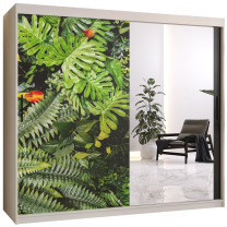 Šatní skříň Paproč 2 | 200 cm | bílá