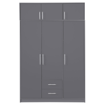 SMART a | šatní skříň SR2 + nástavec SRN2 | 150 cm | antracit
