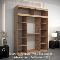 Nástavec | 180x40x62 cm | artisan | pro vybrané posuvné skříně
