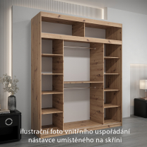 Nástavec | 200x40x62 cm | artisan | pro posuvné skříně