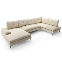 Sedací souprava ZANDA U2 | 172x350x205 cm | rozkládací + úložný prostor | VÝBĚR TKANIN