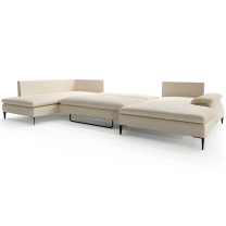 Sedací souprava ZANDA U2 | 205x350x172 cm | rozkládací + úložný prostor | VÝBĚR TKANIN