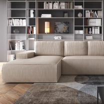 Sedací souprava FIORD U | 167x349x195 cm | rozkládací + úložný prostor | VÝBĚR TKANIN