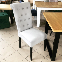 Jídelní židle ADRIANA | 46 cm | s ozdobným klepadlem | VÝBĚR TKANIN a NOŽIČEK