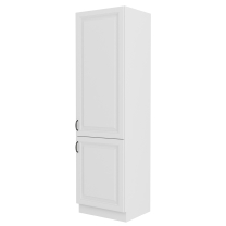 STILO bb | vysoká skříňka 60DK-210 2F potravinová | 60 cm | bílá mat | UNI dvířka