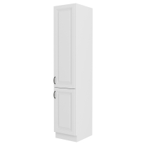 STILO bb | vysoká skříňka 40DK-210 2F potravinová | 40 cm | bílá mat | UNI dvířka