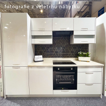 POCKET b | dolní skříňka POC-7D | 90 cm | bílá lesk | VÝBĚR BARVY KORPUSU