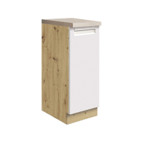 POCKET b | dolní skříňka POC-26D CARGO | 30 cm | bílá lesk | VÝBĚR BARVY KORPUSU