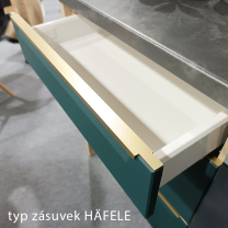 Kuchyňská linka POCKET b | 270 cm | bílá lesk | VÝBĚR BARVY KORPUSU