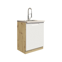 Kuchyňská linka POCKET b | 270 cm | bílá lesk | VÝBĚR BARVY KORPUSU