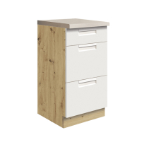 Kuchyňská linka POCKET b | 270 cm | bílá lesk | VÝBĚR BARVY KORPUSU