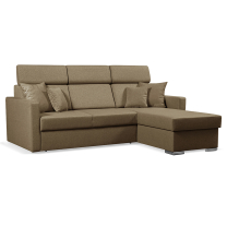 Sedací souprava SLIM Lux | 215x164 | rozkládací + úložný prostor | 04 šedohnědá | LEVÁ i PRAVÁ