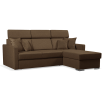 Sedací souprava SLIM Lux | 215x164 | rozkládací + úložný prostor | 12 hnědá | LEVÁ i PRAVÁ