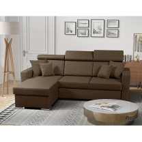 Sedací souprava SLIM Lux | 215x164 | rozkládací + úložný prostor | 12 hnědá | LEVÁ i PRAVÁ