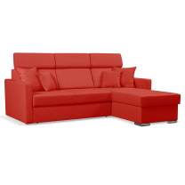 Sedací souprava SLIM Lux | 215x164 | rozkládací + úložný prostor | 14 červená | LEVÁ i PRAVÁ