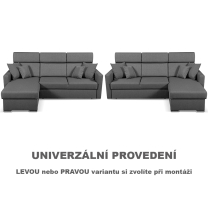 Sedací souprava SLIM Lux | 215x164 | rozkládací + úložný prostor | 18 zelená | LEVÁ i PRAVÁ