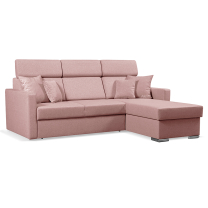 Sedací souprava SLIM Lux | 215x164 | rozkládací + úložný prostor | 28 starorůžová | LEVÁ i PRAVÁ